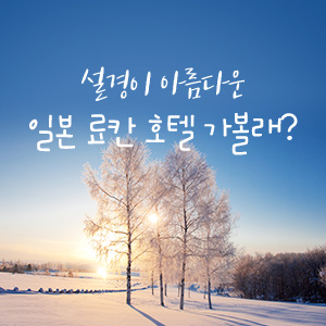 설경이 아름다운 일본 료칸 호텔 가볼래?